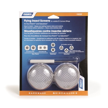 FLYING INSECT SCREEN-FUR200, SUBURBAN,DUOTHERM, 2PK, BLISTER